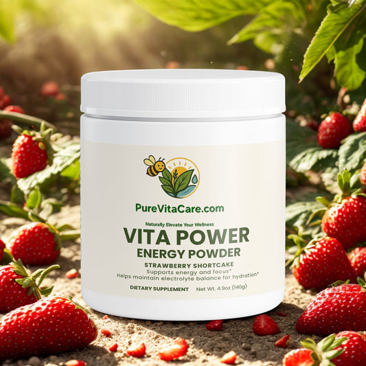 Energy Powder (Strawberry Shortcake) - PureVitaCare.com