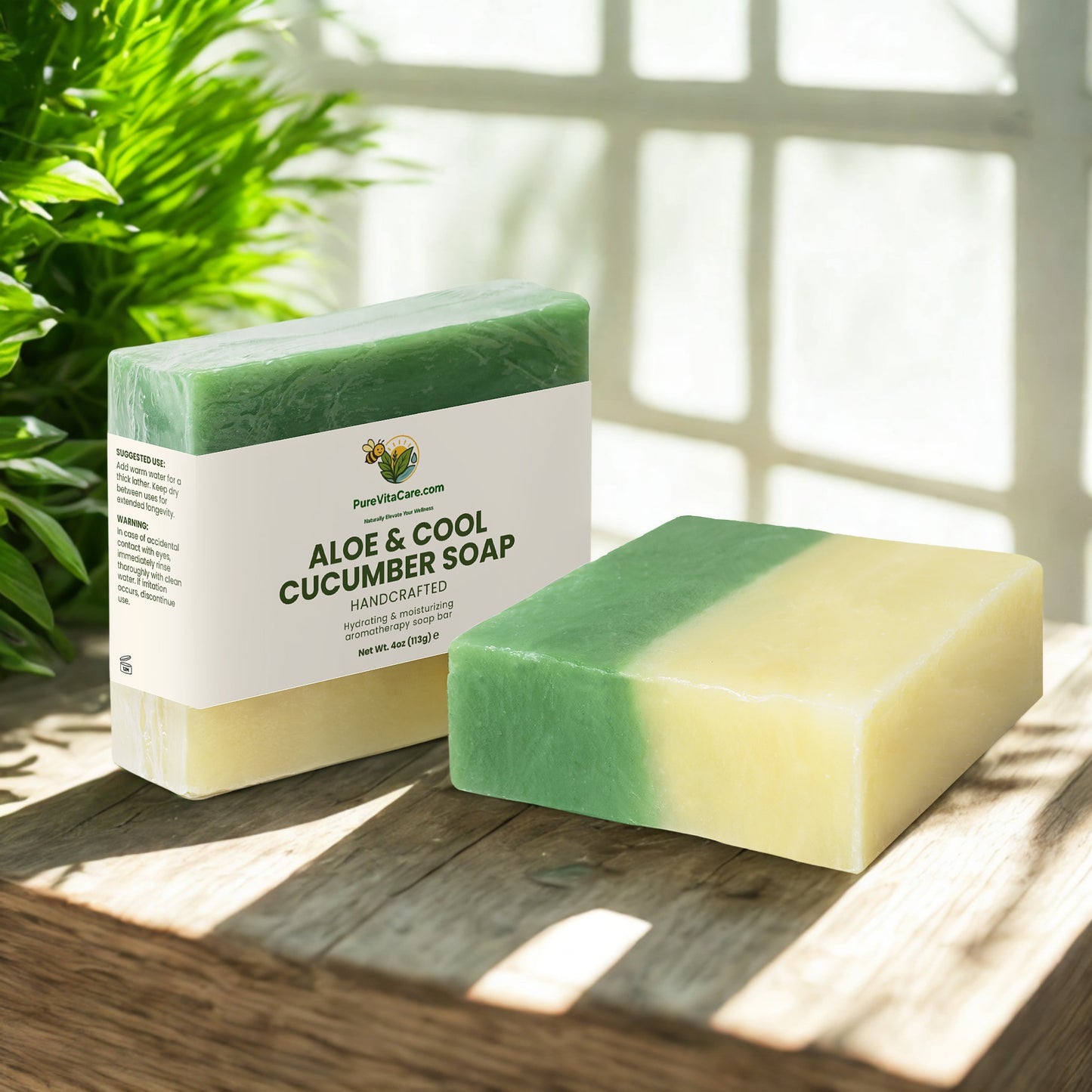 Aloe & Cool Cucumber Soap - PureVitaCare.com