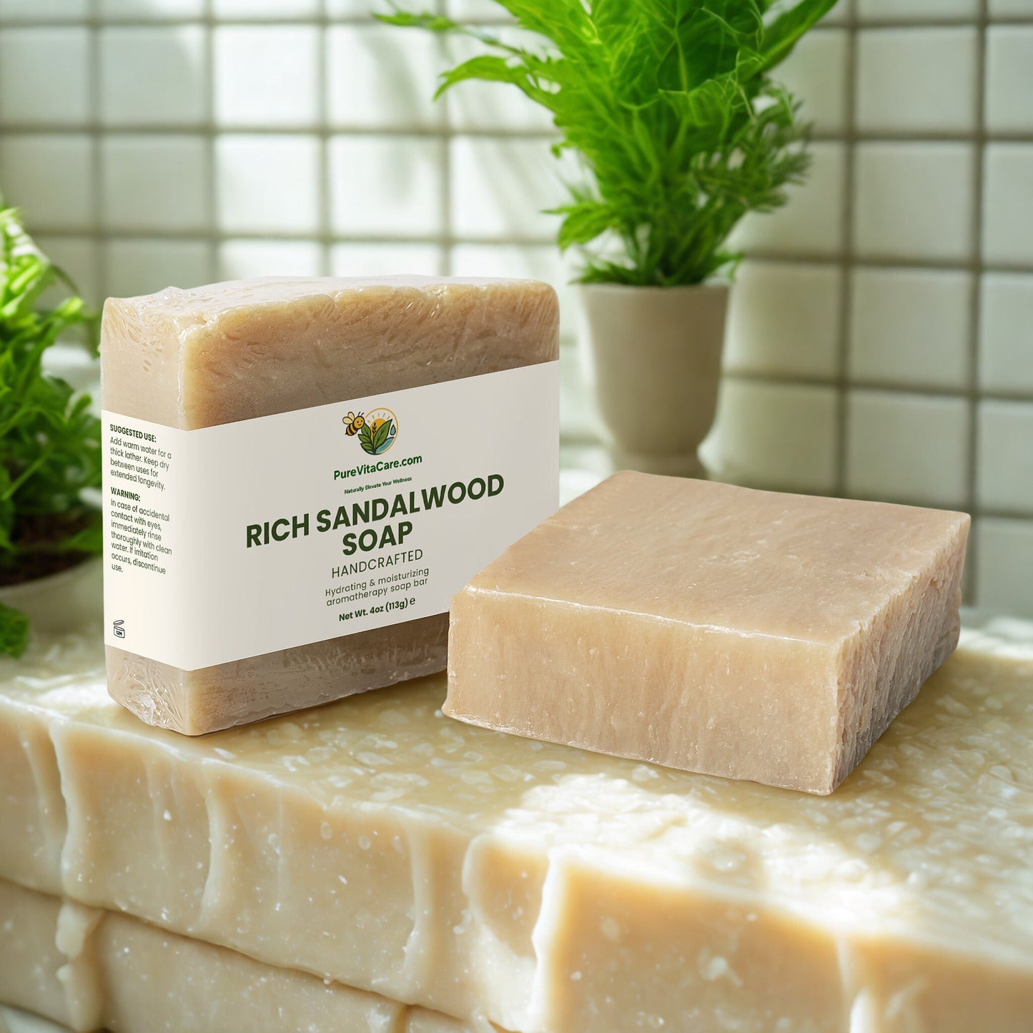 Rich Sandalwood Soap - PureVitaCare.com