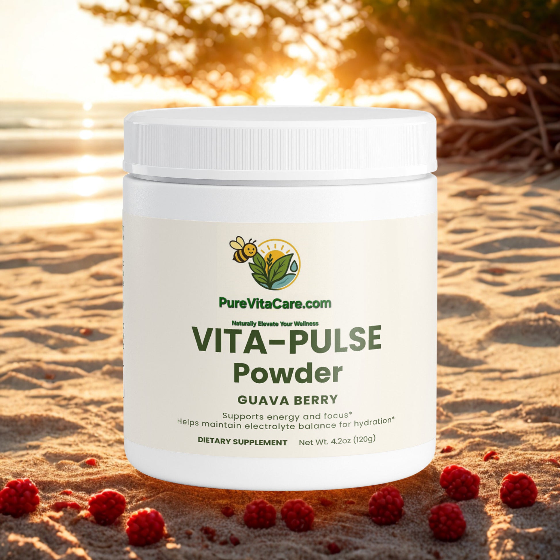 Energy Powder (Guava Berry) - PureVitaCare.com