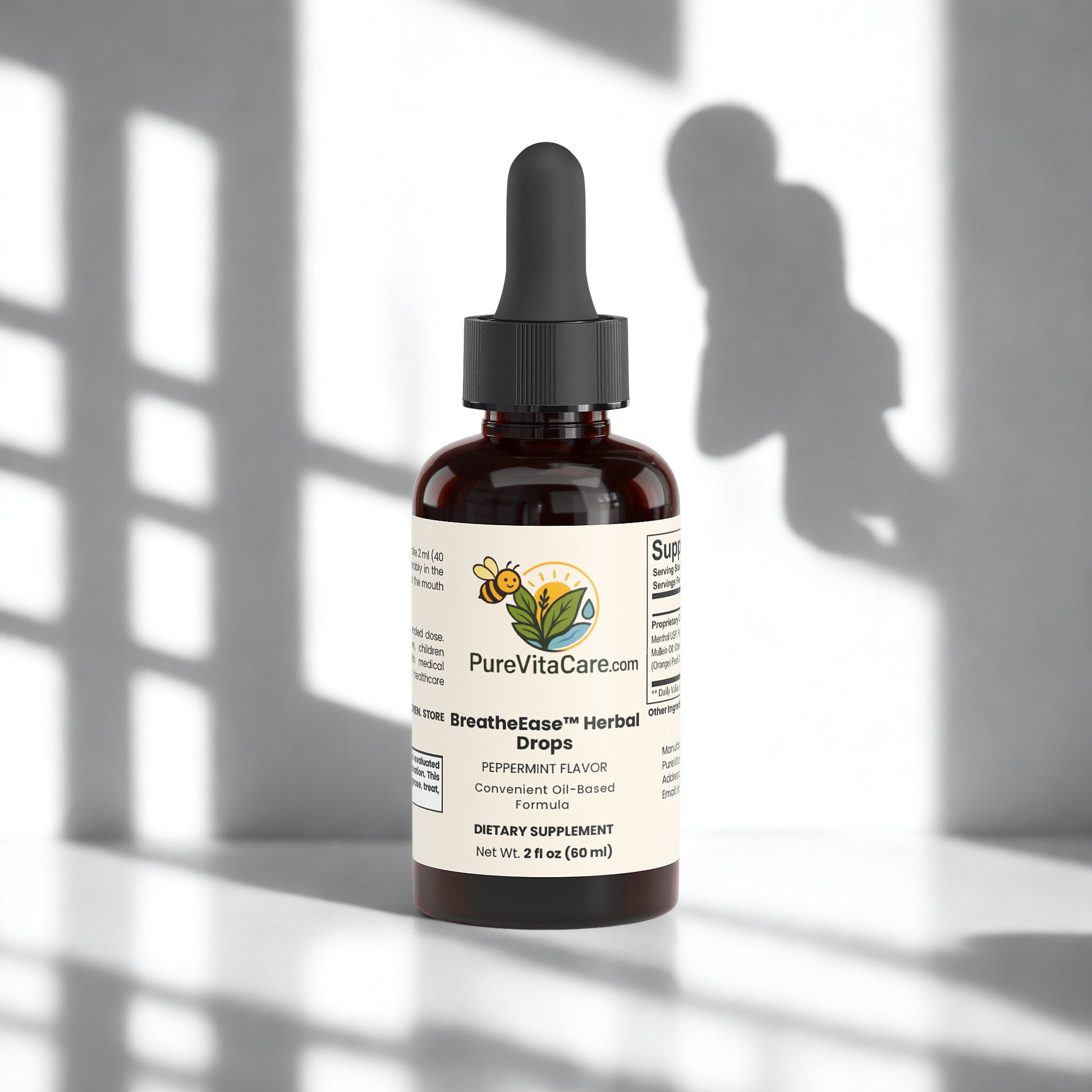 BreatheEase Herbal Drops - PureVitaCare.com