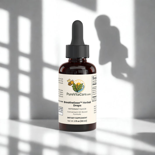 BreatheEase Herbal Drops - PureVitaCare.com